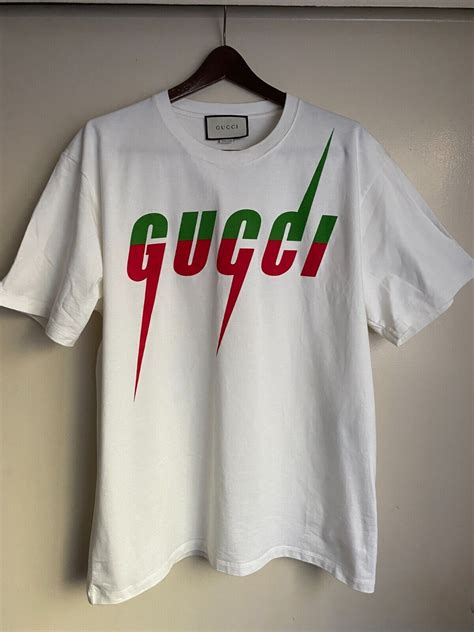 red and white gucci shirt|gucci shirt red and green.